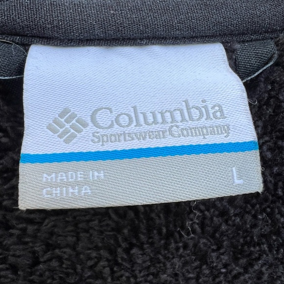 Columbia Fleece and Fur Full Zip Sweatshirt Coat size Large - Picture 5 of 9